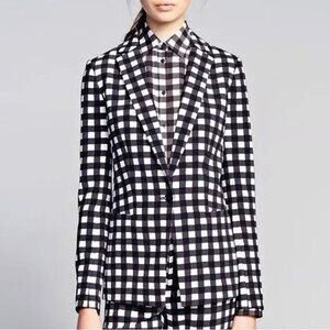 New Banana Republic Gingham Blazer Black White 2, XS $178